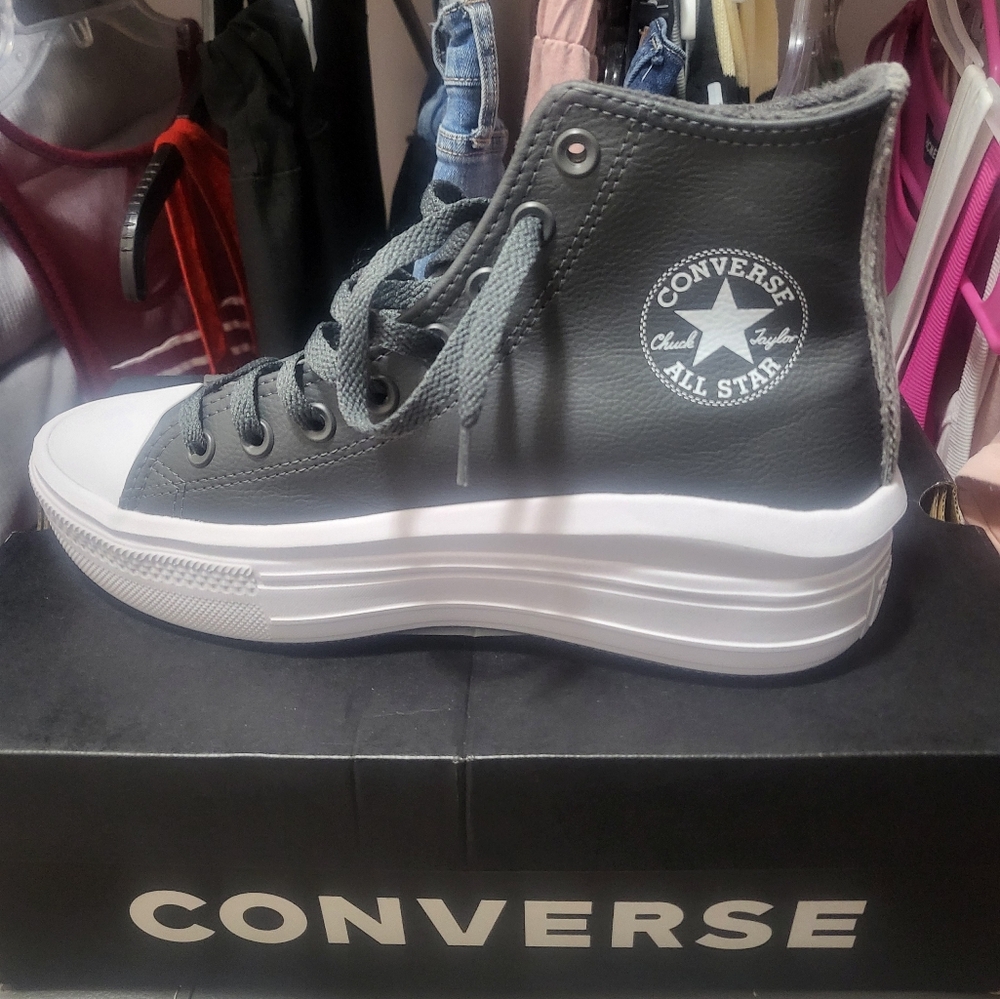 Converse Gray High-Top Sneakers